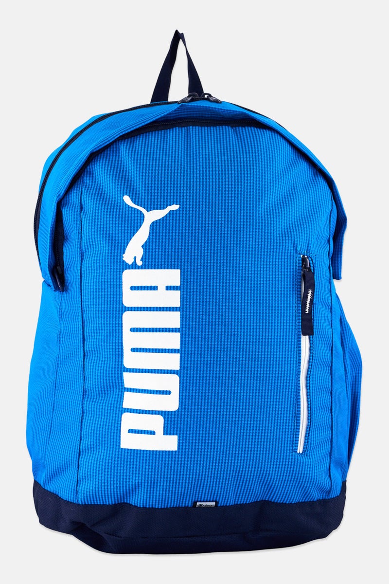PUMA Men Brand Logo Backpack, Blue - Image 1