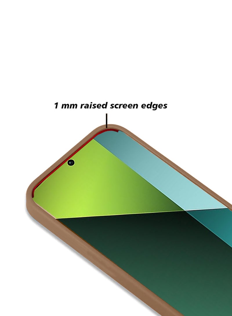 CHAPPELINE Soft Silicone Fabric Texture Case Cover For Xiaomi Redmi Note 13 Pro 5G 2023 Brown - Image 3