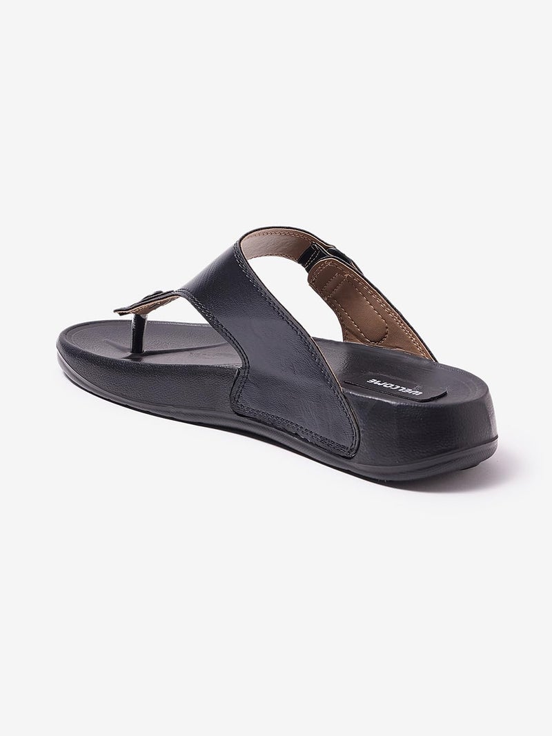 WELCOME Men's Flip Flops, Black, GLF-21, 10 - Image 5