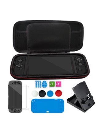 Nintendo Switch 2 Storage Bag Suit Crystal Switch 2 Storage Bag SWITCH2 Case-Product Color:Switch 2 Set, Package 1 + Tempered Film 2 + One-piece Set Blue + Bracket 1 + 4 Caps - pzsku/Z59B636C39F560ADDBA01Z/45/_/1741934358/f05bea5a-20c3-4c11-92c4-c5f2b627f0ed