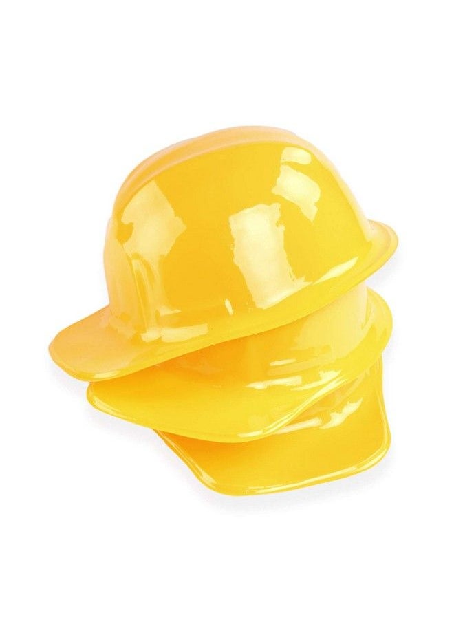 Super Z Outlet 12 Pack Yellow Construction Hard Hat Plastic Birthday Party Supplies Worker Caps Set Halloween Costume Toy  - Image 4