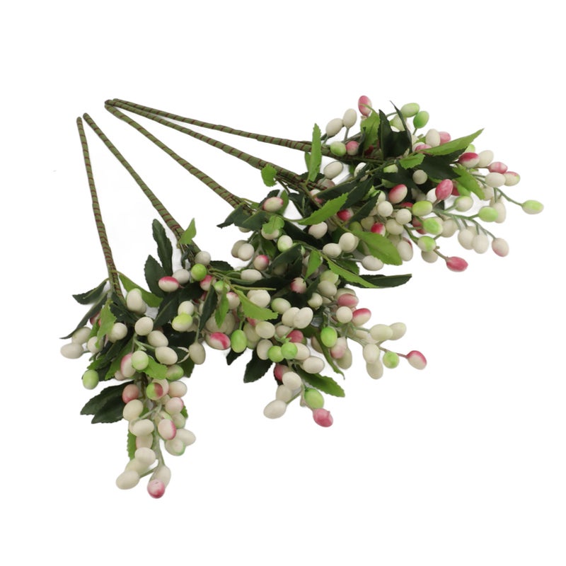 5PCS Artificial Berries Artificial Pip Berry Stems Decoration for Living Room Office Purple - Image 3
