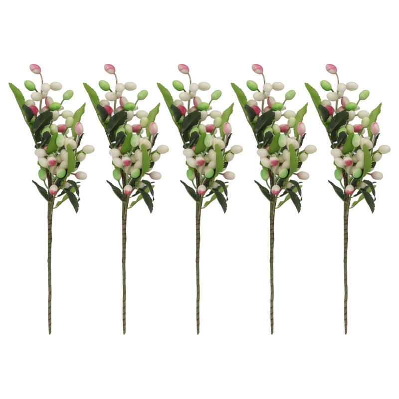 5PCS Artificial Berries Artificial Pip Berry Stems Decoration for Living Room Office Purple - Image 1