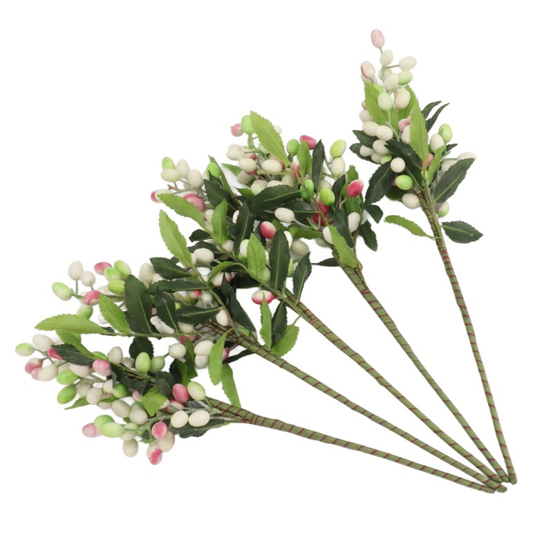 5PCS Artificial Berries Artificial Pip Berry Stems Decoration for Living Room Office Purple - Image 5