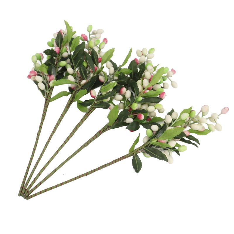 5PCS Artificial Berries Artificial Pip Berry Stems Decoration for Living Room Office Purple - Image 4