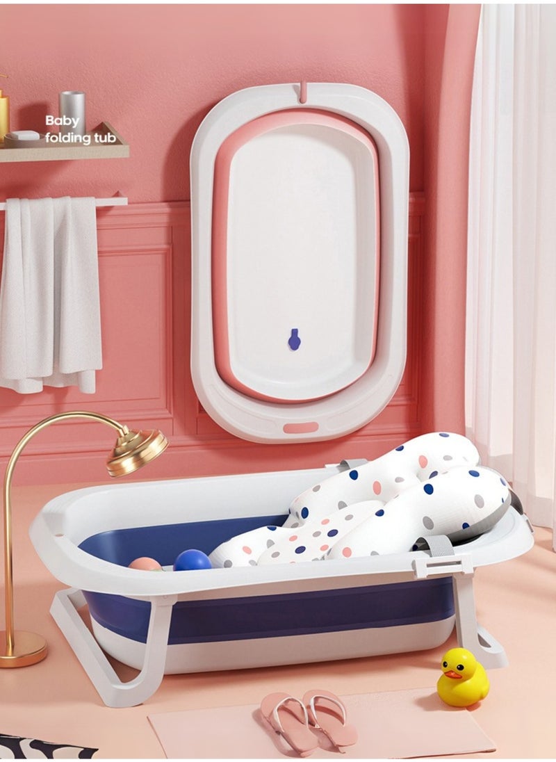 Moms Magic Portable Foldable Baby Bathtub with Color-Changing Water Plug | Easy to Clean & Comfortable for Babies to Sit or Lie | Lightweight & Compact Design  - Image 4