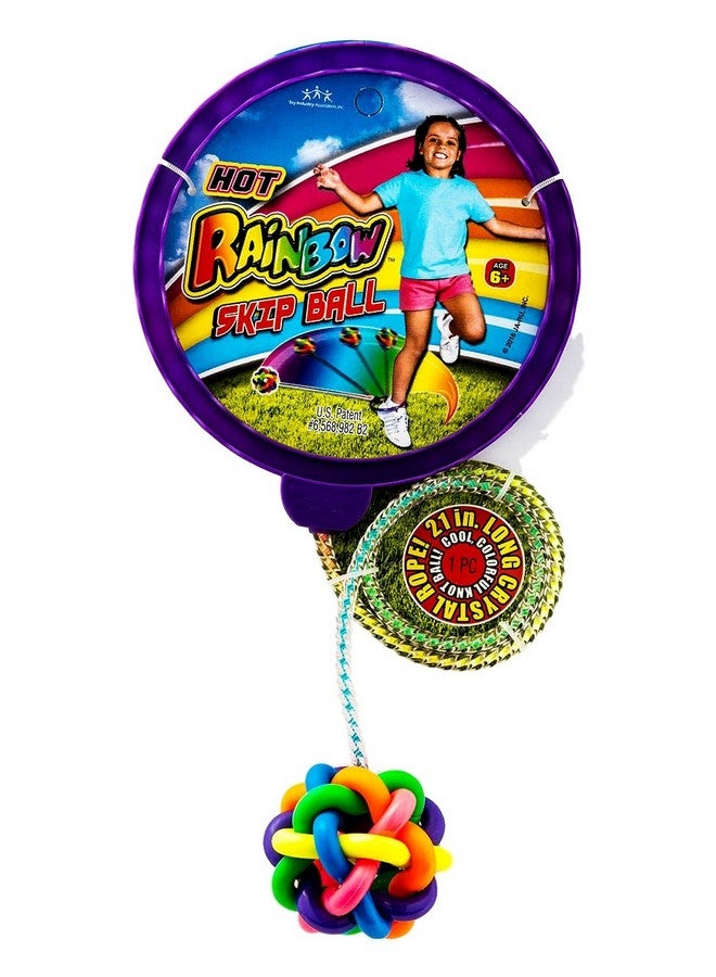 Ja-Ru JA-RU Rainbow Jump Skip Ball Game (1 Unit) Ankle Ring Skip Ball for Kids, Girls and Boys. Skipping & Jumping Indoor Sport and Outdoor Games Leg & Foot Jump Rope Toys. 777-1s - Image 3