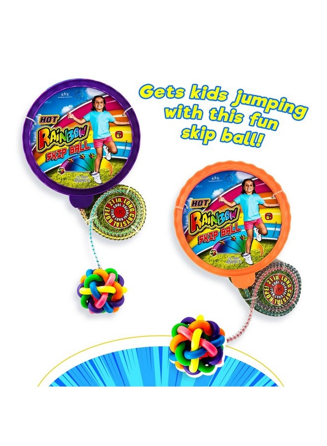 Ja-Ru JA-RU Rainbow Jump Skip Ball Game (1 Unit) Ankle Ring Skip Ball for Kids, Girls and Boys. Skipping & Jumping Indoor Sport and Outdoor Games Leg & Foot Jump Rope Toys. 777-1s - Image 5