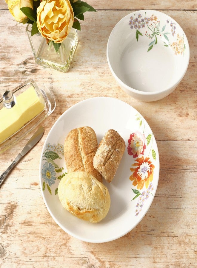 Fitz & Floyd Fitz and Floyd Meadow Floral Set of 2 Serving Bowls, 10.5 inch, 8.5 Inch - Image 4