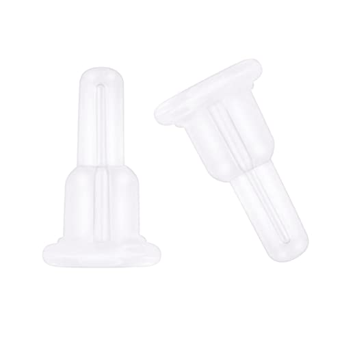 KASBEE Silicone Earring Backs, Full Cover, 20PCS Clear Earring Backs Replacements, Hypoallergenic Earring Stoppers, Soft Ear Backings for Studs Hook Earrings - Image 1
