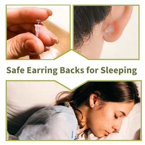 KASBEE Silicone Earring Backs, Full Cover, 20PCS Clear Earring Backs Replacements, Hypoallergenic Earring Stoppers, Soft Ear Backings for Studs Hook Earrings - Image 4
