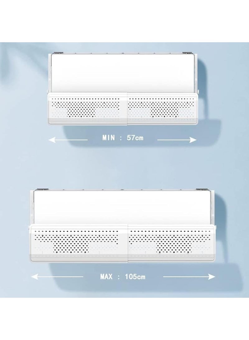RYNX Ac Air Flow Deflector,Adjustable,Air Conditioner Deflector,Retractable,Quick Installation,No Punching,Filter Air,موزع هواء مكيف سبليت Wall Mounted Air Conditioning Special(57-105cm)  - Image 5