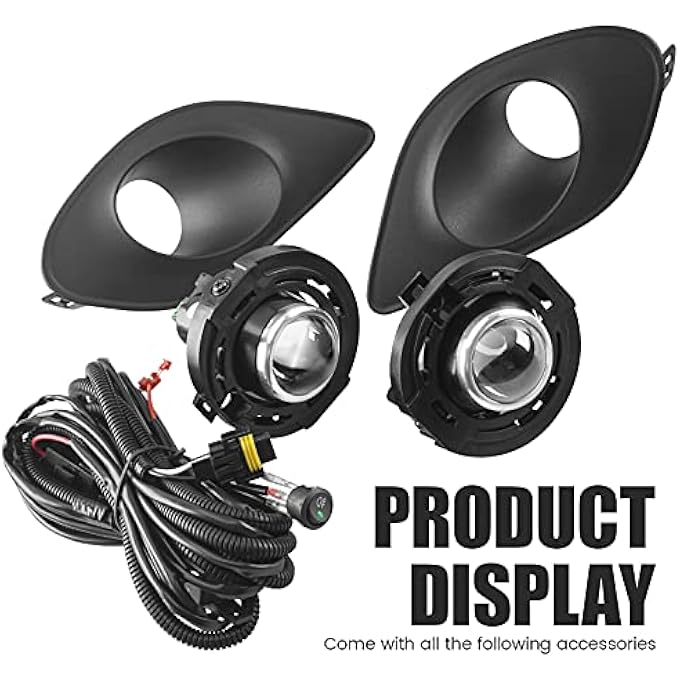 DLAA Fog Lights For Dodge Charger 2018 2019 2020 2021 Front Fog Lamps Kit Car Styling Spot Light With Cables And Switch Clear Lens  1 Pair - Image 3