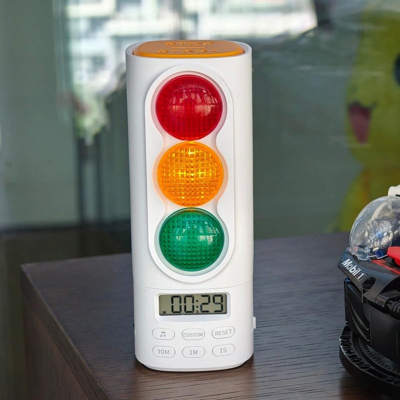 Visual Traffic Light Timer, Kids Study Countdown Clock, Multi-Functional Time Management Visual Timer for Student Self-Discipline & Classroom Learning - Image 5