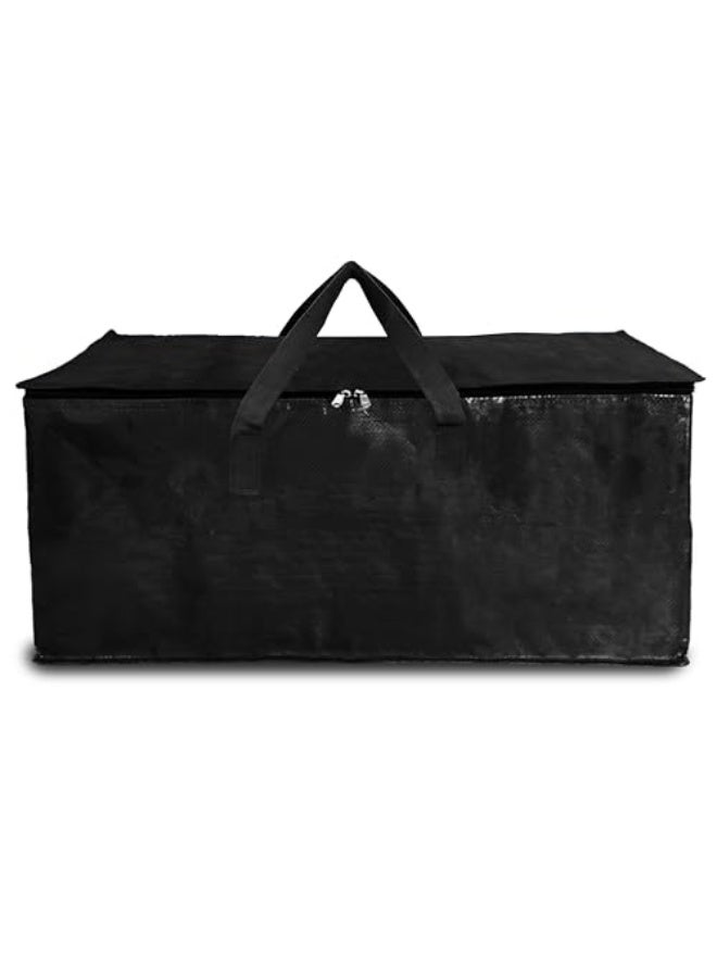 Shalimar Large Capacity Travel Bag/Storage Bag /Move-in Bags/Duffel Bag – Strong, Durable, Foldable & Water-Resistant – Pack of 1 – Black – 62 L x 30 W x 35 H - Image 1