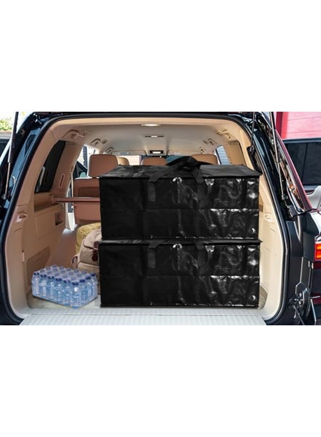 Shalimar Large Capacity Travel Bag/Storage Bag /Move-in Bags/Duffel Bag – Strong, Durable, Foldable & Water-Resistant – Pack of 1 – Black – 62 L x 30 W x 35 H - Image 5