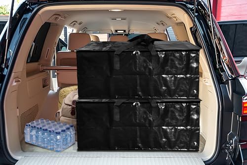 Shalimar Large Capacity Travel Bag/Storage Bag/Move-in Bags/Duffel Bag – Strong, Durable, Foldable & Water-Resistant – Pack of 1 – Black – 24.5" x 14.0" - Image 5