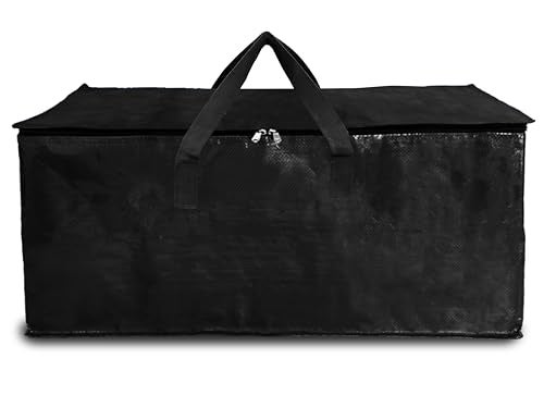 Shalimar Large Capacity Travel Bag/Storage Bag/Move-in Bags/Duffel Bag – Strong, Durable, Foldable & Water-Resistant – Pack of 1 – Black – 24.5" x 14.0" - Image 1