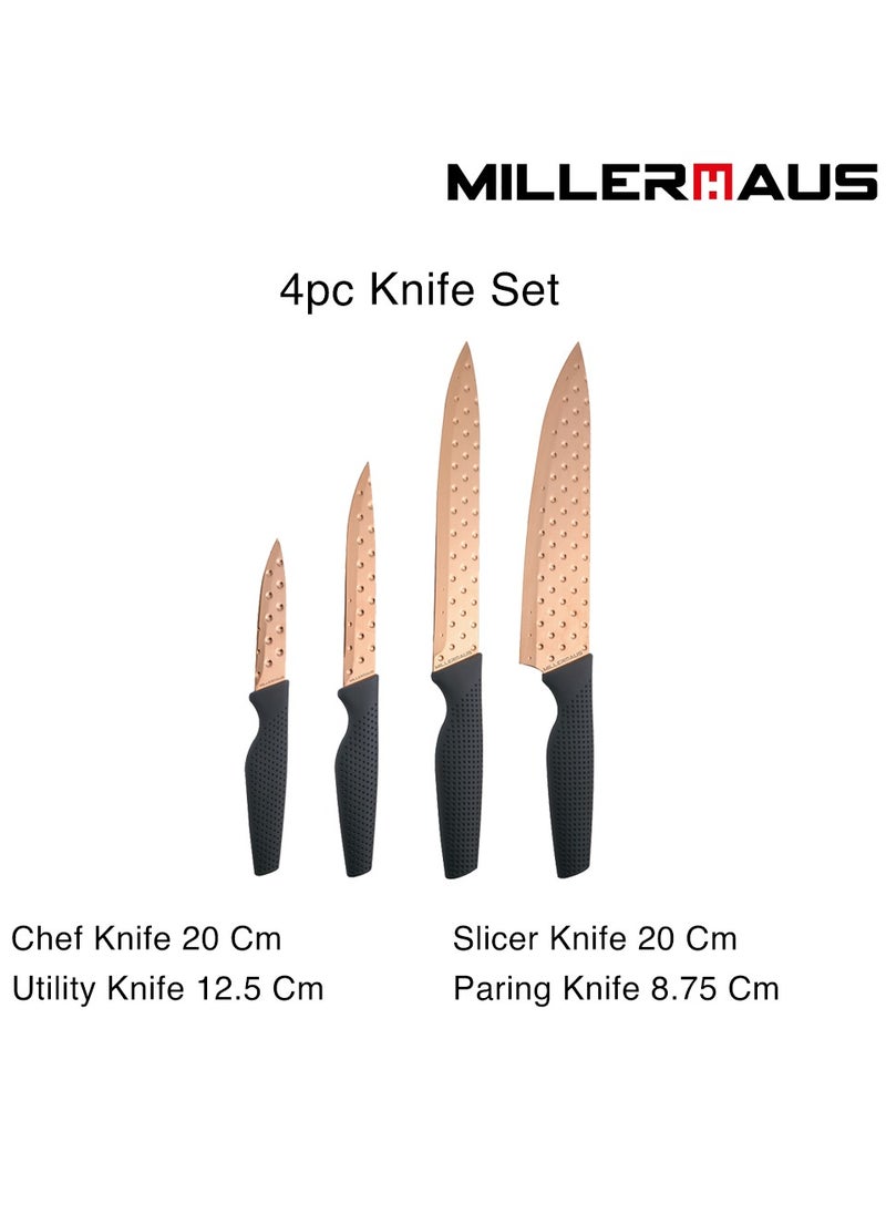 MILLERHAUS - Millerhaus Knife 4pcs Stainless Steel - Image 1