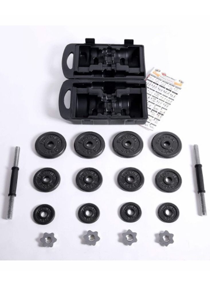 Professional Set Of High Quality Adjustable Dumbbells - 20 KG - Image 3