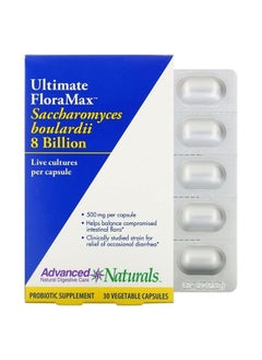 Advanced Naturals Ultimate Floramax S. Boulardii 8 Billion Blister Packs, 30 Count 