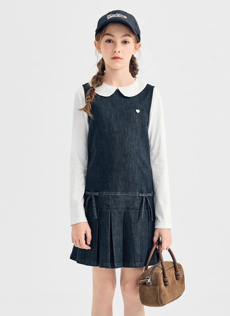 Balabala Girl Kids Denim one-piece dress