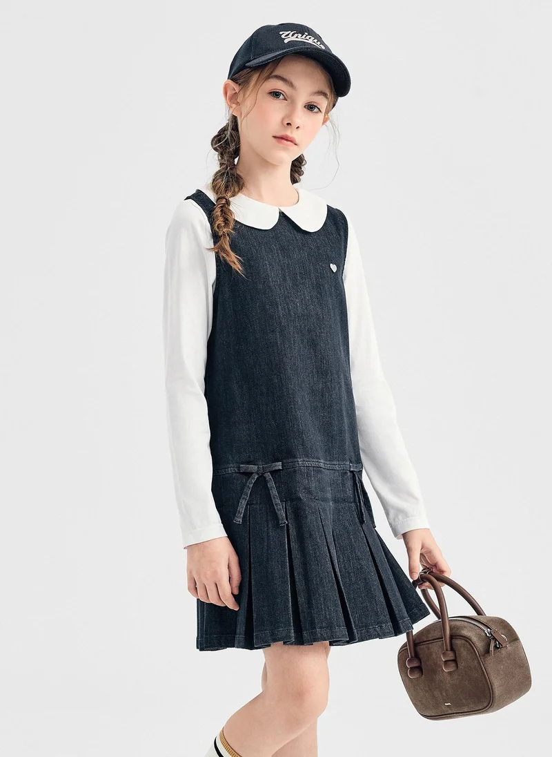 Balabala Girl Kids Denim one-piece dress