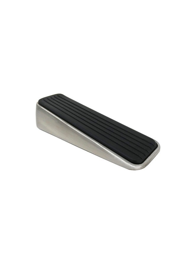 Shepherd Hardware 3314 Designer Satin Nickel Door Wedge with Non-Skid Rubber Base Grip - Image 1