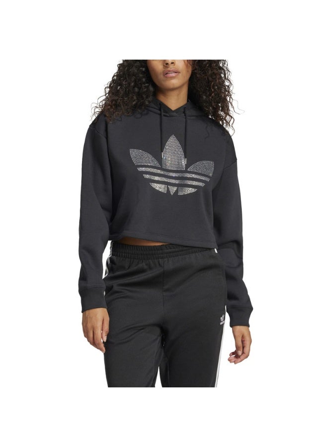 Adidas adidas BLING HOODIE Black Originals Women SWEATSHIRTS  - Image 4