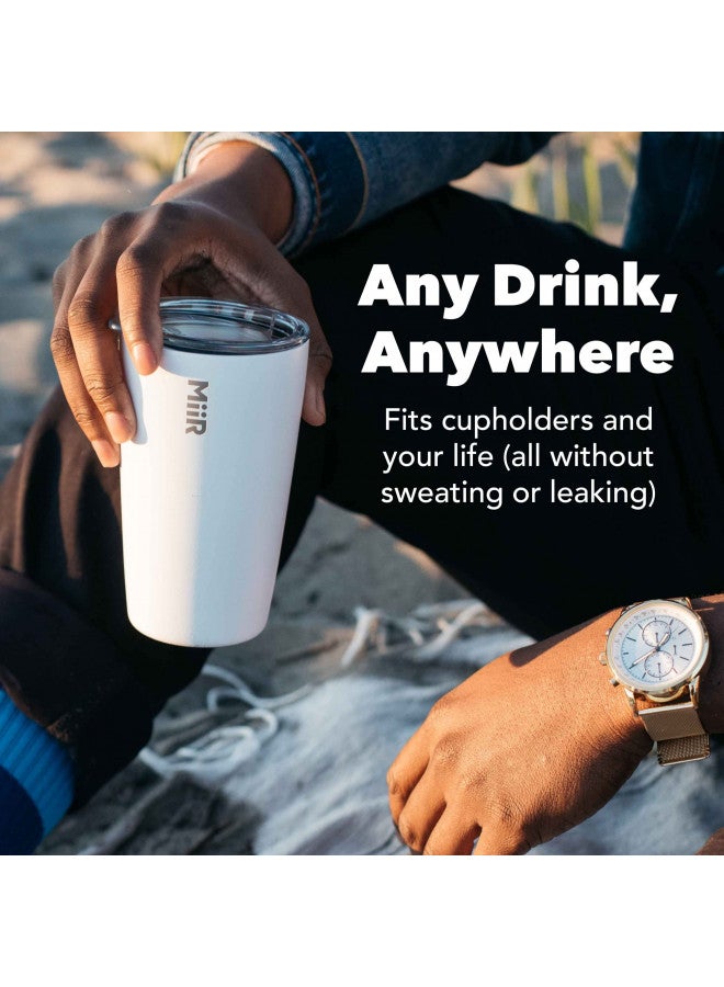 MiiR, Tumbler, Vacuum Insulated, Stainless Steel with Slide Lid, Cup Holder Compatible & BPA Free, Black, 12 Fluid Ounces - Image 1
