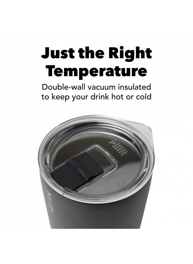 MiiR, Tumbler, Vacuum Insulated, Stainless Steel with Slide Lid, Cup Holder Compatible & BPA Free, Black, 12 Fluid Ounces - Image 2
