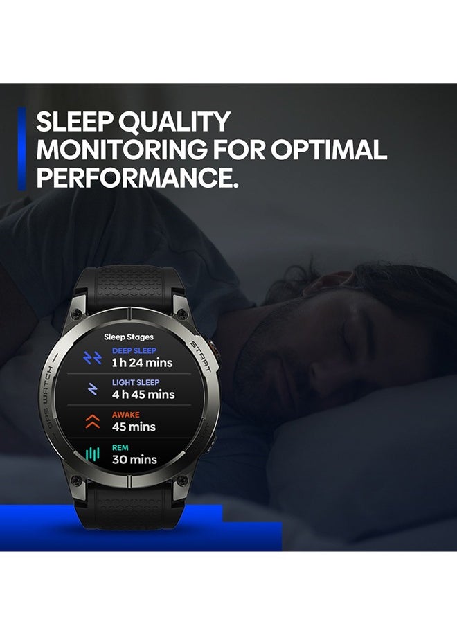 Smart Watch 400 mAh AMOLED GPS Built-in Smart Watches for Men Smartwatches with Bluetooth Make/Answer Calls Multi-app Message Reminder Multi Language Fitness Watch Compatible Android iOS
