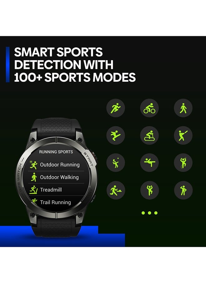 Smart Watch 400 mAh AMOLED GPS Built-in Smart Watches for Men Smartwatches with Bluetooth Make/Answer Calls Multi-app Message Reminder Multi Language Fitness Watch Compatible Android iOS
