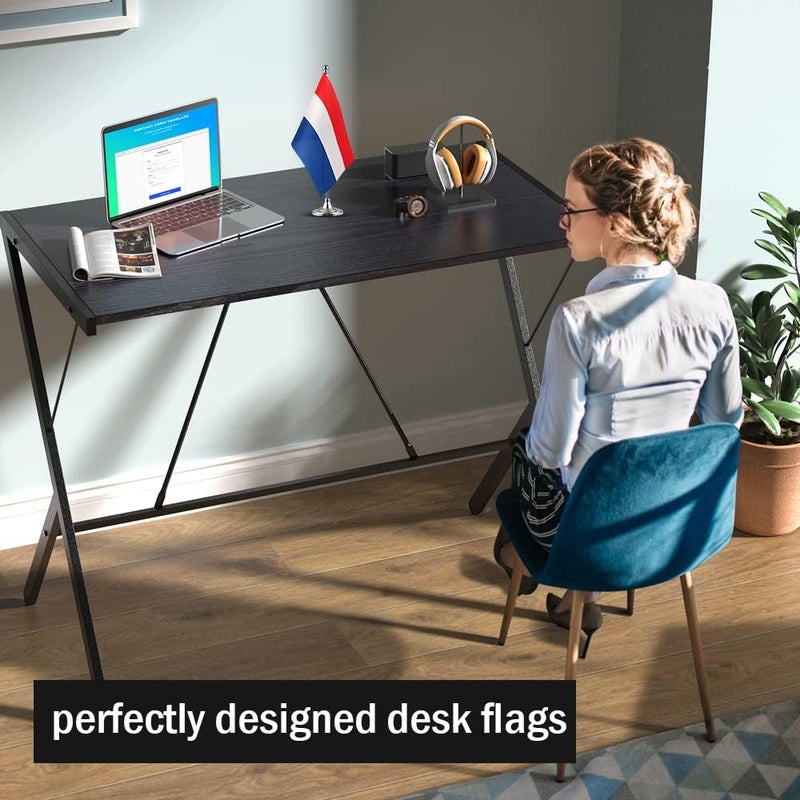mflagperft Netherlands Flag Dutch Flags, Small Mini Dutch Desk Flag, Used for Table Office Classroom Home Patriotic Events Decorations - Image 3