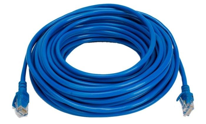 Terabyte 15 Meter Lan Cat5/5E Rj45 Ethernet Network Internet Lan Wire High Speed Patch Cable Computer Cord For Modem, Personal Computer, Laptop, Router (Blue) - Image 1