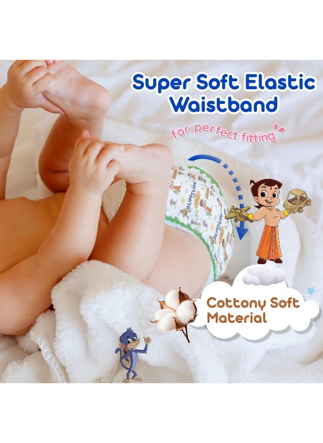 Bumtum Bumtum Chota Bheem XL Size Baby Diaper Pants, 108 Count, Leakage Protection Infused With Aloe Vera, Cottony Soft High Absorb Technology  - Image 3