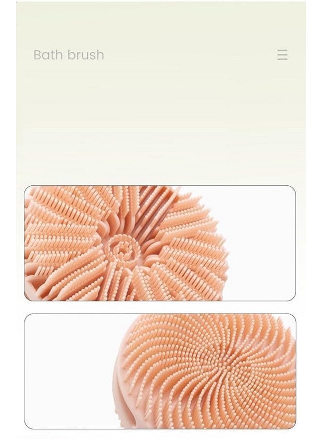 ARUP Double Side Silicone Bath Brush double-sided cyclone bath brush silicone bath brush bath towel artifact double-sided soft silicone bath brush(Multicolor) (Pack of 1) - Image 3