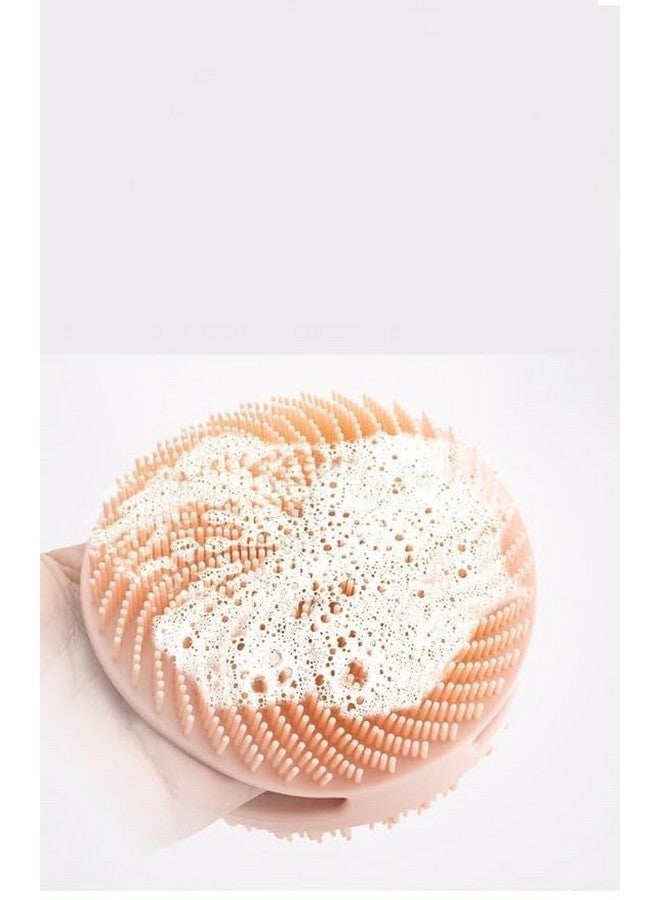 ARUP Double Side Silicone Bath Brush double-sided cyclone bath brush silicone bath brush bath towel artifact double-sided soft silicone bath brush(Multicolor) (Pack of 1) - Image 4