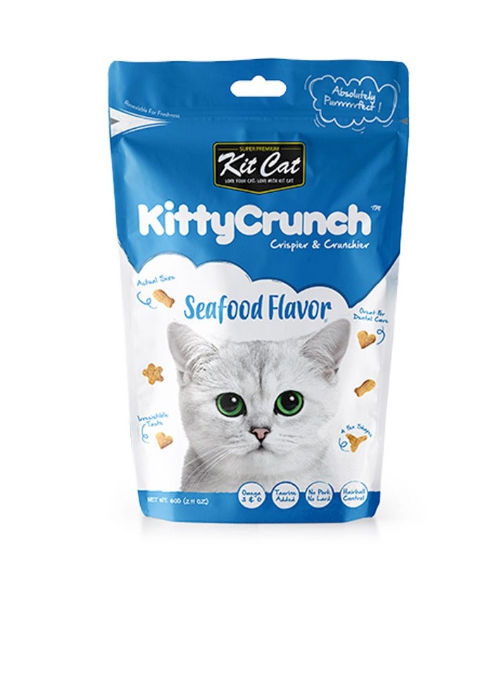كيت كات كيتي كرانش بنكهة المأكولات البحرية 60 جرام - Image 1