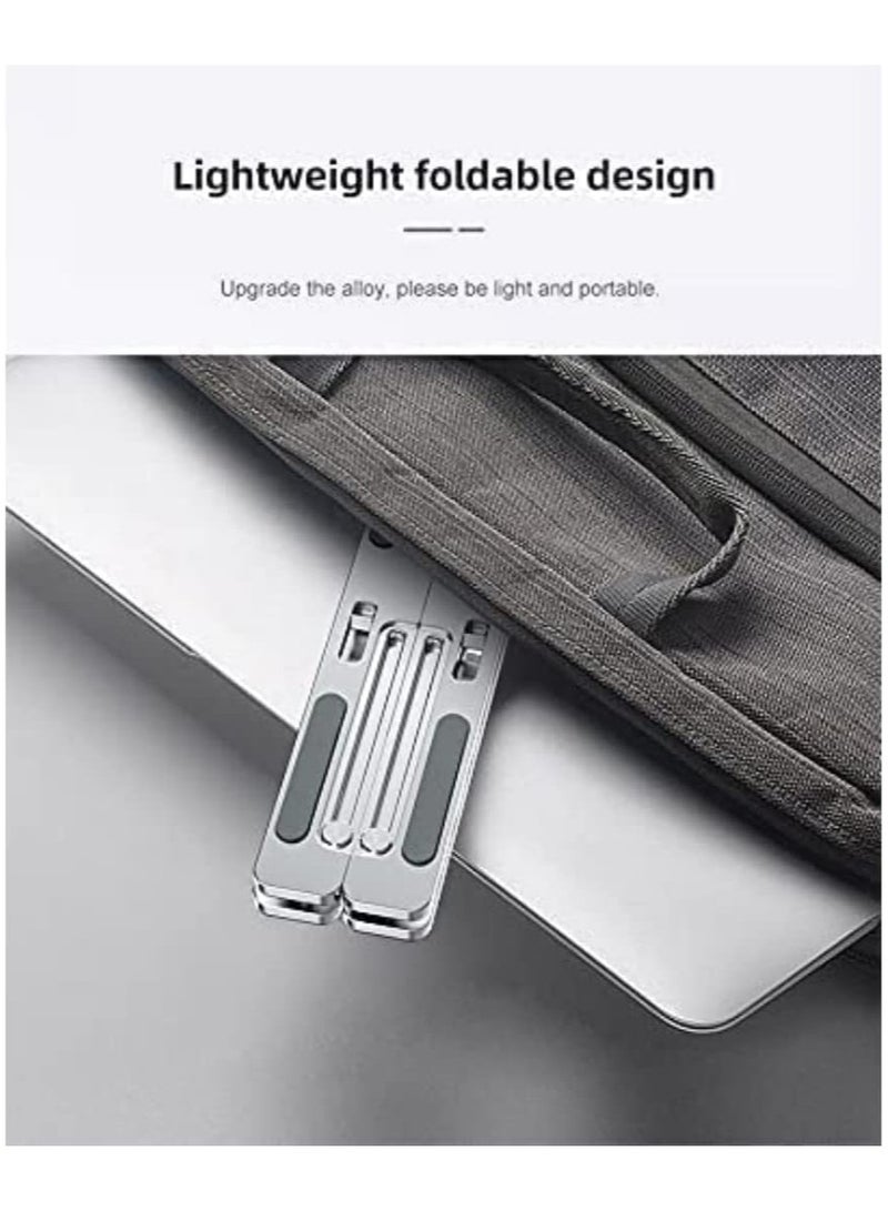 Laptop Stand, Adjustable Portable Laptop Holder for Desk, Foldable Laptop Riser, Portable Laptop Holder Compatible With 7-15.6 Inches Laptop,Tablet - Image 3