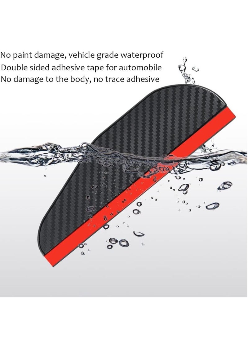 Generic Mirror Rain Visor Eyebrow Side Mirror Visor Rain Guards Universal Fit for Car 2 Pack Side Mirror Covers  - Image 5