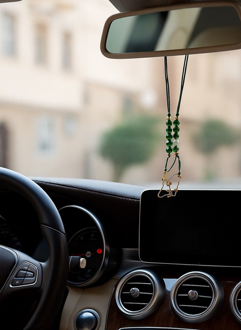4*1 National Day 95 Bracelet Set for women and men | Women's necklace or car suspension Elegant national bracelets and bracelets | Saudi National Day accessories 2025 | National Day gifts and distributions on the Kingdom map and slogans of the new national identity “Our pride by nature - Image 4