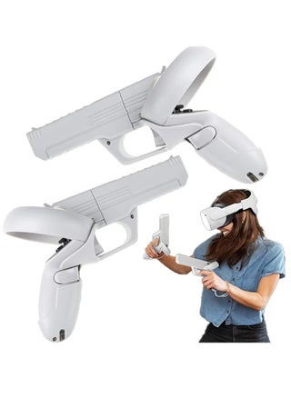 VR Gamepad Compatible with Meta/Oculus Quest 2 Controllers, Grips Accessories VR Gamepad Handle Enhanced FPS Gaming Shooting Experience with Quest 2 Controller, Immersion enhanced interaction. - pzsku/Z59B7691CCF1D7D631844Z/45/_/1681329525/2b3bb8c5-45a8-49c2-addb-f6d6222a20e9