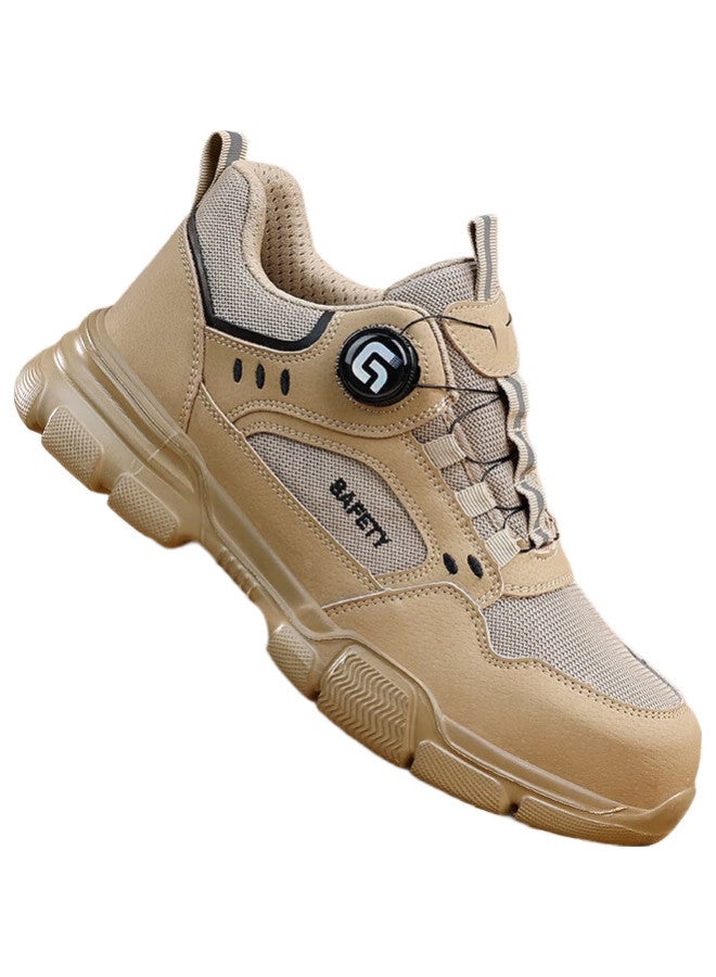 Fumer Breathable Men'S Steel Toe Anti-Smashing Anti-Stabbing Ultra-Light Soft Bottom Safety Work Shoes F155 38 - Image 2