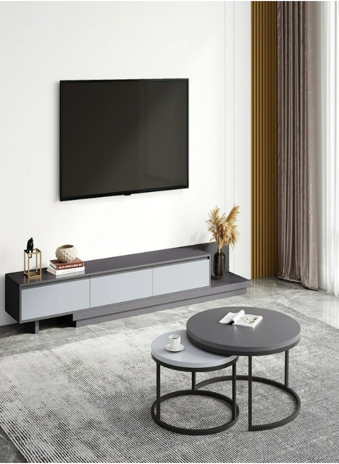 HODGE - Fero modern walnut TV cabinet , 250x40 - Image 1