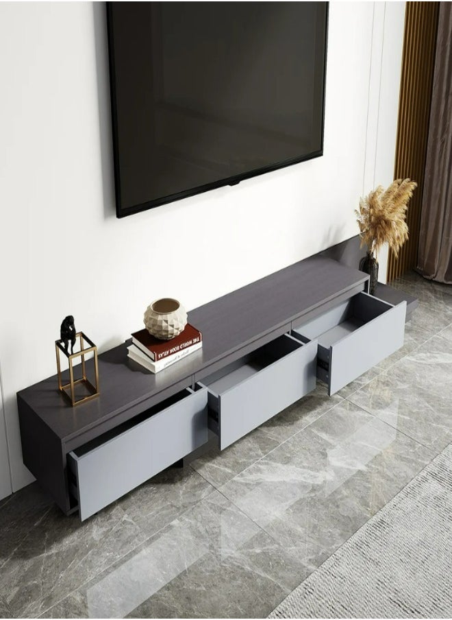 HODGE - Fero modern walnut TV cabinet , 250x40 - Image 1
