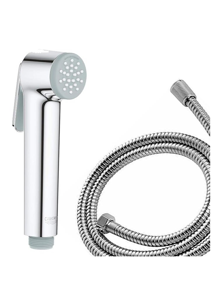 Grohe - GROHE Tempesta-F Trigger Spray Hand Shower Set with Teflon Tape, Wall Holder Set, 1250mm Hose, Chrome | 2635400F - Image 1