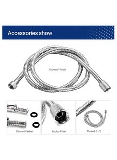 Grohe GROHE Tempesta-F Trigger Spray Hand Shower Set with Teflon Tape, Wall Holder Set, 1250mm Hose, Chrome | 2635400F  - Image 5