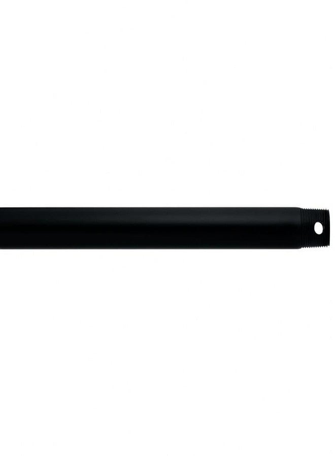 Kichler 360001SBK Accessory Fan Down Rod 18-Inch, Satin Black - Image 1