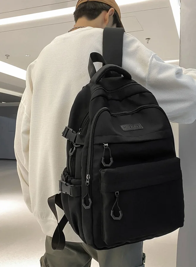Take Two Solid Zip Closure Backpack